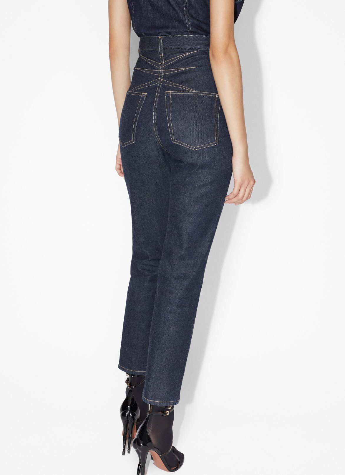 Iconic denim jeans ALAÏA BLUE ICONIC DENIM JEANS